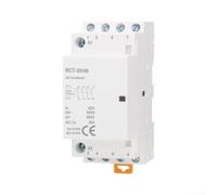 24V AC 4-Pin Module Contactor 20A 4NO for DIN Rail Mounting, for Controlling HVAC, Multiple Loads, Pumps and Lighting in Industry and Commercial