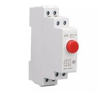 24V AC DC Modular DIN Rail Button Switch, JP9 Button Switch, IP20 Protection Level, DIN Rail Buttons For Distribution Boxes, CNC Lathes, Workshops, Hospitals(Red)