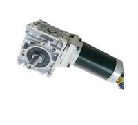 24V BLDC 57mm RV30 Worm Reducer Brushless DC Motor 125W dual output shafts Gear Ratio 5:1-80:1(0-60rpm)