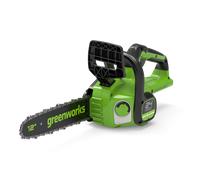 Greenworks GD24CS30 Cordless Chainsaw with Brushless Motor, 30cm Bar Length, 7.8m/s Chain Speed, Auto-Oiler, Kickback Protection WITHOUT 24V Battery & Charger, 3 Year Guarantee