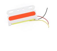 24V COB LED Truck Side Light for Trailers and Lorries, Waterproof 10W Sidelight with Red Yellow Green White Emission, Chrome Finish Aluminum Alloy Lamp for Caravans Boats Utes, 10.9 x 6.5 x 0.8 cm