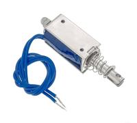 24V DC 10mm Electric Solenoid Latch Lock Catch, Push Pull Type Linear Motion Release, for Vending Machines, Auto Door Locks, and Transport Equipment