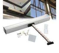 24V Electric Window Opener Actuator, Double Chain/low Noise, 400N Closing Force/anti-theft, Stroke 300-1000 Mm, with Remote Control + Switch, For Skylight Window Greenhouse(1000mm)