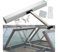 24V Electric Window Opener Actuator, Maximum Load 400N, Stroke 300mm -1000mm, Double Chain/Low Noise, with Remote Control + Switch, for Roof Windows, Greenhouses,800mm