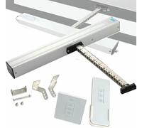 24V Electric Window Opener Actuator with Remote Control & Switch Double Chain/Roller Arm Ideal for Skylights Greenhouse Ventilation Roof Windows