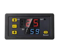 24V for Time Delay Switch 20A Timer with 24V and Time from 1 second to 999 hours providing flexibility for various timing needs The red readout displays the valuePV (24v)