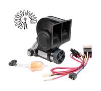 24V High Decibel Air Horn 130dB Maximumly Sound Pressure for Enhancing Road in Various Environments, Quick Electrical Installation Design High Decibel Horn