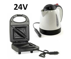 24V KETTLE & SANDWICH MAKER PORTABLE TRUCKERS LORRY TRUCK TRACTOR CAMPERVAN SET