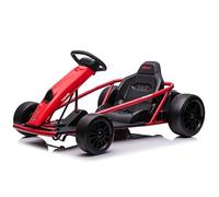 24V Kids Go Kart Drift Kart - Upgraded Electric Go Kart with 12V 9Ah Batteries and Thick Drift Wheels for Safe High-Speed Fun (Red)