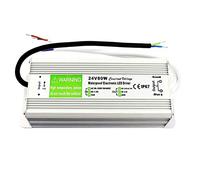 24V LED Driver Non-Dimmable 80W 3.3A IP67 Waterproof Transformer AC 90-250V to DC 24V, Constant Voltage Outdoor Power Supply, High Power Factor, Low Voltage Transformer for LED Applications(80W)