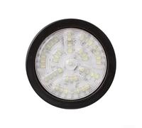 24V LED Taillight 4 Inch Rear Light Assembly for Commercial | Trucks Trailers Buses, ABS Waterproof Stop Turn Signal Lamp with White Yellow Red Colors, Direct Replacement Truck(White)