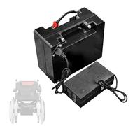 24V Lithium Battery Pack for Electric Wheelchairs, Rechargeable Li-ion Battery with Charger and BMS, Lead Acid Replacement, 24 Volt Portable Power Source