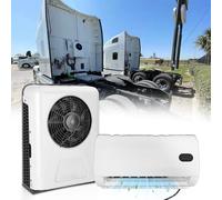 24V Mini Split Air Conditioner Parking AC Unit, 24 Volt DC Air Conditioner with Auto Swing A/C, Quiet Cooling High Efficiency For Semi-Truck Tractor Pickup Trailer Sleep Cab