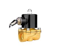 24V Normally Close Brass Electric Solenoid Valve 1/4" 3/8" 1/2" 3/4" 1" Pneumatic for Water Oil Helium Gas Check Valve(Dn20)