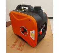 24V Parking Air Conditioner Automatic Gasoline Generator Remote Start DC Cargo Vehicle Silent Small Diesel Home Use(Rosso)
