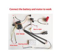 (24V RX30 B) DIY 200W wire harness for children's electric car with switch and remote control receiver Ride On Toys