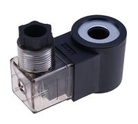 24V Solenoid Valve Coil 3 Prong DIN Connector 6306024 Compatible with HydraForc e Valve Stem Series 08 80 88 98