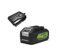 Greenworks 24V Battery and Charger. Original Greenworks Battery and Charger for All 24V Garden and Power Tools. 60W Output. 120mins Charge Time 4Ah Lithium-Ion Battery. Battery G24B4 & Charger G24UC