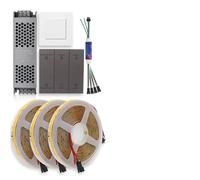 24V Sync Running Water LED Strip Light WS2811 Horse Race Flex Flowing Ribbon Tape Lamp Smart Switch for Home Decor(Warm White,15M Set B)