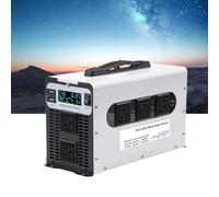 24V to 110V,Power Inverter 1500 Watt Pure Sine Wave 12V -72V DC To 110V/ 220V AC Power Converter 3000 Watt Peak with LED Display & 5AC Outlets for Home Camping RV,72V To 110V
