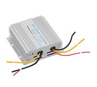 24V to 12V Converter Professional Voltage Transformer High Efficiency DC Power Converter for Trucks Buses Car Audio Systems Silver Metal (15A)