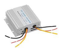 24V to 12V Converter Professional Voltage Transformer High Efficiency DC Power Converter for Trucks Buses Car Audio Systems Silver Metal (20A)