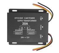 24V to 12V DC Voltage Converter Powerful Car Power Supply Voltage Converter for Trucks Motorhomes SUVs Buses (20A)