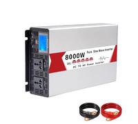 ,24V TO 220V,Power Inverter with 2AC Sockets Pure Sine Wave Inverter 8000W DC 12V 24V 48V 60V 72V To AC 110V/220V 50Hz 60Hz Car Power Inverter,72V To 110V