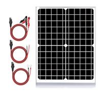24V Waterproof Solar Battery Trickle Charger & Maintainer - 20 Watts Solar Panel Built-in Intelligent MPPT Solar Charge Controller + Improved 3 Stages of Charging Algorithm + SAE Connection Cable Kits