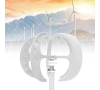 24V Wind Turbine Generator Kit for Home Use - 5000W Breeze Power Generation, Ideal for Weather Stations and Renewable Energy Solutions, White