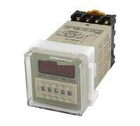 24VAC DC DH48S-2Z On Delay DPDT Time Relay AC 220V AC/DC 24V with socket DH48S series delay timer with base