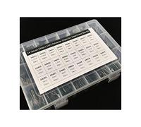 24Value 660pcs Capacitor kit 100V 2A221J to 2A474J Polyester Film Capacitor Assorted Kit with Storage Box Control circuit