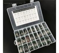 24Value 660pcs Mylar Capacitor Kit 100V 2A221J To 2A474J 10nF 100nF 0.1uF 1uF Polyester Film Capacitor Assorted