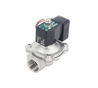 24vdc 2 inch Solenoid Valve Water 12v DN50 N/C Electric Stainless Steel Valve for 12 Hours Working(NPT-230VAC,2W-50B EPDM)