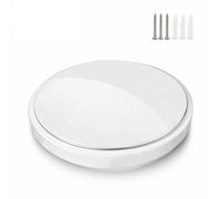 24W LED Silver Edge Ceiling Light, 38cm, 6500K Daylight
