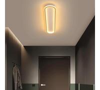 24W LED Rectangular Ceiling Light Fixture Modern Aluminum Design 100W Equivalent Warm Gold Lighting for Living Room & Bedroom 60CM Energy Efficient Illumination