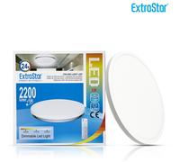 Extrastar 24W Super Slim Dimmable Led Ceiling Light 3 Light Source With Remote Control, White