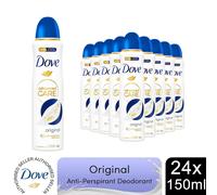 24x Dove Anti-Perspirant Advanced Care Original 72H Deodorant for Women, 150ml