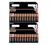 24x Duracell AA AAA Batteries Simply Alkaline Long Lasting LR03, LR6 Far Expiry