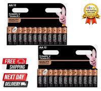 24X Duracell AA Batteries Simply Alkaline Long Lasting, LR6 Far Expiry (2 X 12)
