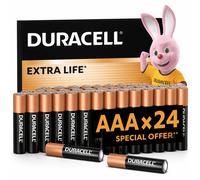 24x Duracell AAA EXTRA LIFE Plus Power Alkaline Batteries LR03MN Long Expiry UK
