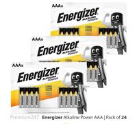 24x Energizer AAA Power Plus Alkaline Batteries LR03 MN2400 Longest Expiry