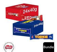 (24x KitKat Chocolate Bar + 24x Yorkie Chunky(48 Bars)) Nestlé Chocolate Bar (48 - 144 Bars) Yorkie, Aero, Milkybar Pick your Favourite