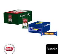(24x KitKat Vegan + 24x Yorkie Chunky(48 Bars)) Nestlé Chocolate Bar (48 - 144 Bars) Yorkie, Aero, Milkybar Pick your Favourite
