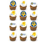 24x Marie Curie Fundraising PRE- CUT PREMIUM Wafer Card Edible Cupcake Toppers