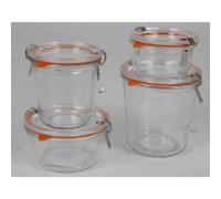 24x Mason Jar 500ml Storage Container Wire Bail Closure Box Storage