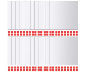 24x Mirror Tiles Square Glass Frameless Design Bedroom Bathroom Decor vidaXL