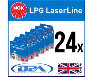 24x NGK LPG6 1565 LPG LASERLINE Spark Plugs