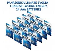 24x Panasonic AAA ULTIMATE EVOLTA Batteries Longest Lasting LR03 Long Expiry
