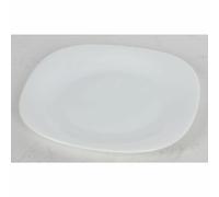 24x Serving Plate Parma White Rectangular Dessert Plate Coaster Tableware